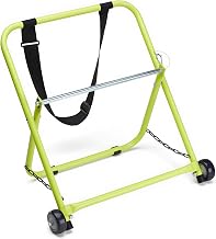 trueCABLE Wire and Cable Caddy with Wheels and Pull Strap, Industrial Grade Steel Wire Dispenser, Holds Cable Reels Up to 20" Diameter and 100 lb Capacity - Image 1