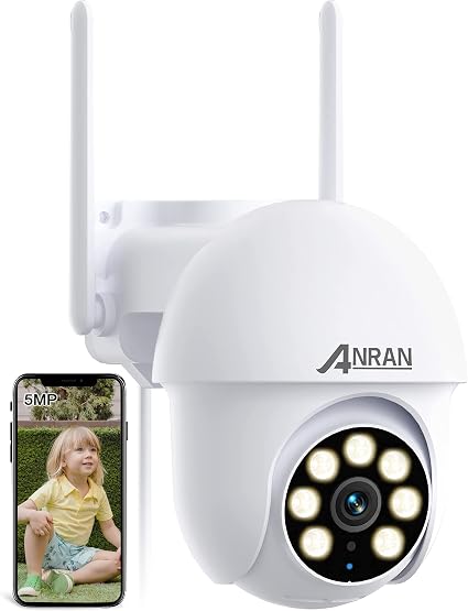 ANRAN 3K/5MP WiFi Security Camera for Home House Outdoor 2.4/5GHz Dual-Band