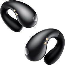 Boytond Ultra Open Ear Earbuds - Clip on Earbuds, Open Ear Headphones with Secure Lightweight Fit, Bone Conduction Sound and Bluetooth 5.3 for Running, Sports and Outdoor Travel, Midnight Black - Image 1