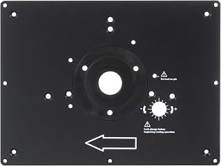 Trend Tool Technology USA Trend Router Table Insert Plate, Aluminum Alloy, User-Made Compatibility, Pre-Drilled Holes, Customizable Fit, RTI/PLATE/A - Image 1