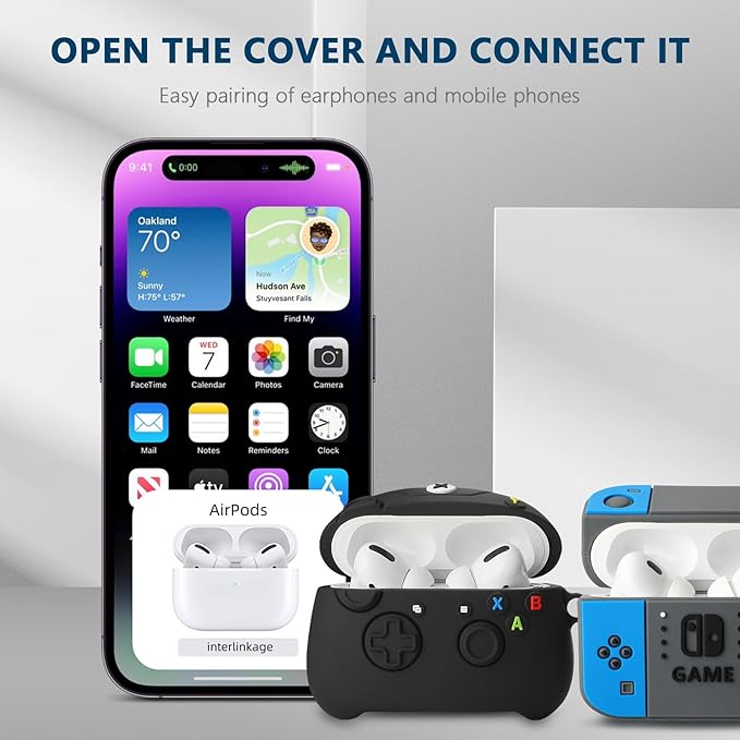 [2Pac] Compatible Airpods Pro 3 Case(2025),Cute Gamepad Design Cases Soft Silicone Protective Cases for Apple AirPods Pro 3rd Generation Case,Airpod Pro 3 Cover with Keychain for Men/Boy