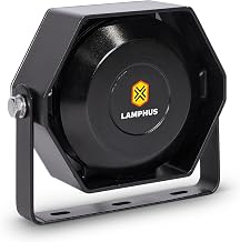 LAMPHUS SoundAlert 100 W Compact Slim Speaker [118-124 dB] [IP66 Waterproof] [Universally Compatible] Air Horn Speaker for Emergency Police Fire Vehicles - Image 1