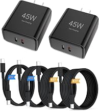45W (35W+10W) Dual-Port Type C Fast Charger,Includes 4FT and 6FT Cables. - Image 1