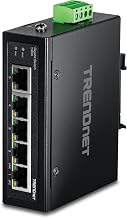 TRENDnet 5-Port Industrial Gigabit Ethernet DIN-Rail Switch, TI-G50 - Image 1