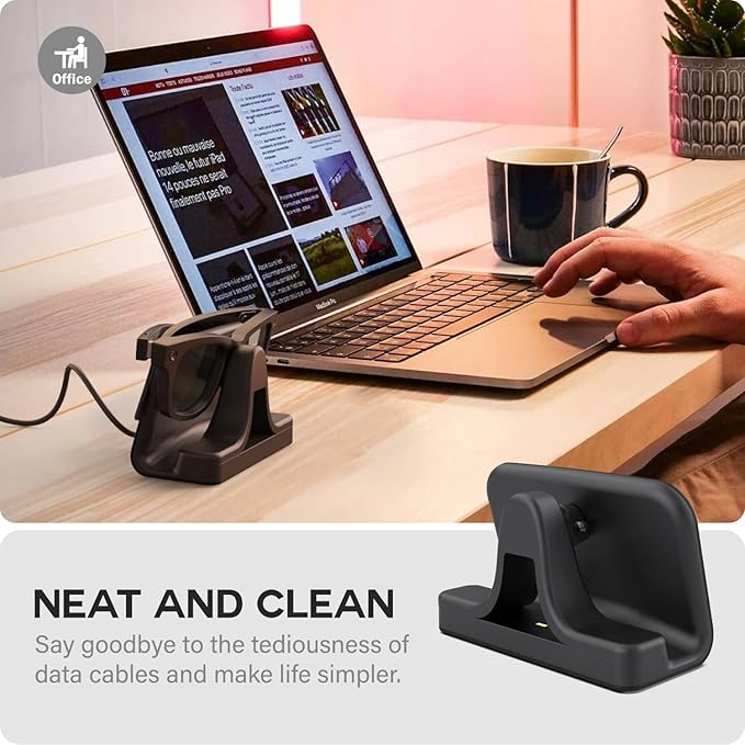 TUSITA Charging Stand & Cable Compatible with Ray-Ban Meta (Gen 1 2) Smart Glasses, USB-C