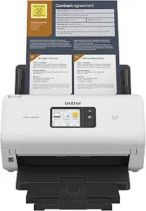 Brother ADS-3350W Wireless High-Speed Desktop Scanner | 2.8-inch Touchscreen | Scans Up to 40ppm1