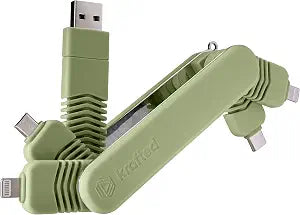 Connex Multi-Connector Charging & Data Hub – Compact All-in-One Adapter with PD Fast Charging - Jade