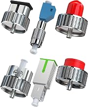 Fiber Optic Adapter Connector LC, SC, ST, FC, FC(Male) to LC(Female), SC/UPC(Male) to SC/APC(Female), for OTDR Testing and Analysis Compatible with SingleMode and MultiMode