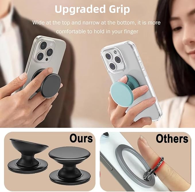 Macaron Solid Color Design Expandable and Collapsible Mobile Phone Grip Stand Holder for Phone Tablet Cell Phone Accessory, Pink