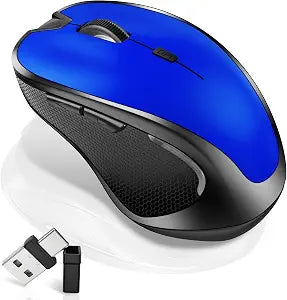 Mouse for MacBook Bluetooth Wireless Mice Laptop Mac Pro iPad with Jiggler - Image 1