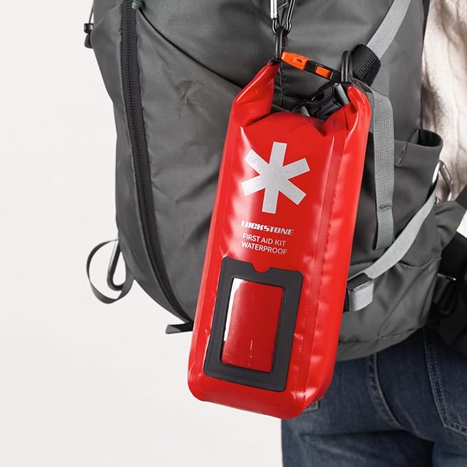 Empty First Aid Kit Dry Bag, Waterproof Medical Pouch Storage Bag for Emergency, for Outdoor Camping Drifting Hiking (2L)