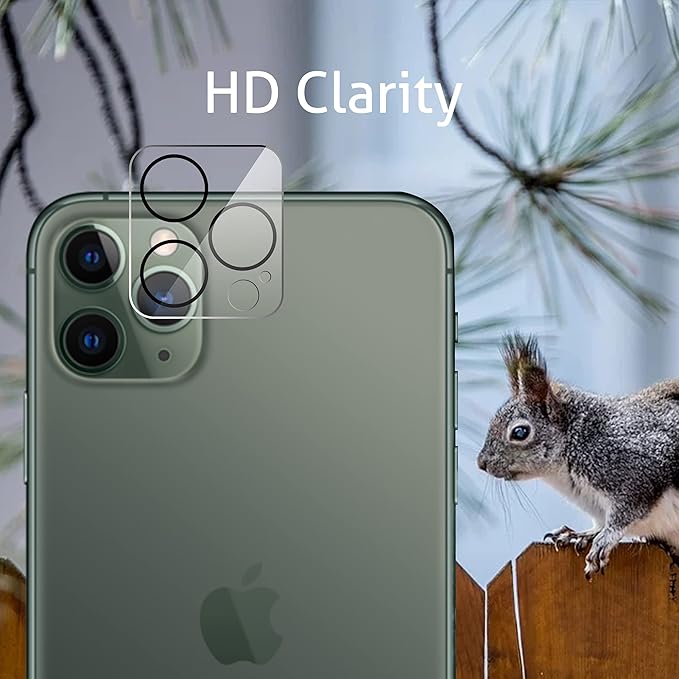 Ailun 2 Pack Privacy Screen Protector for iPhone 11 Pro Max [6.5 inch] + 2 Pack Camera Lens Protector Anti Spy Private Tempered Glass Film,[9H Hardness] - HD