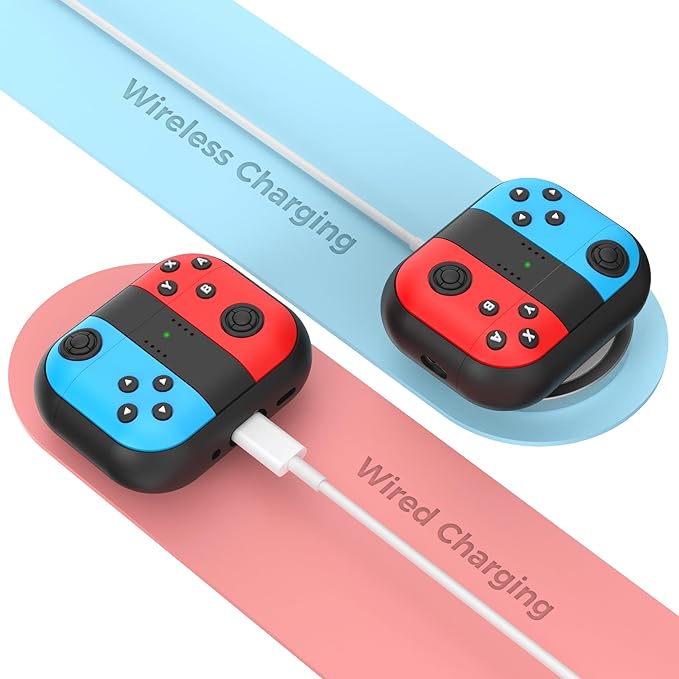 for AirPods Pro 3 Case - 2025 Silicone Cover Gamepad Design Case for Apple AirPods Pro 3rd Generation, Cute Air pod Pro 3 Cover for Men/Women (Blue&Red)
