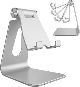 CreaDream Aluminum Cell Phone Stand, Adjustable Phone Holder for Desk