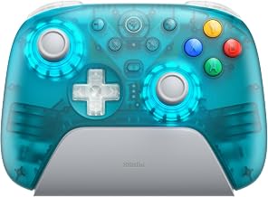 8Bitdo Ultimate 2 Wireless Controller for PC,Apple/Steam/Android,Clear Blue - Image 1
