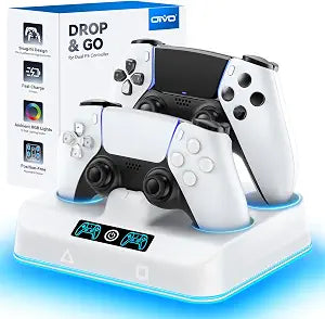 PS5 Controller Charger Compatible with DualSense/Edge Remotes