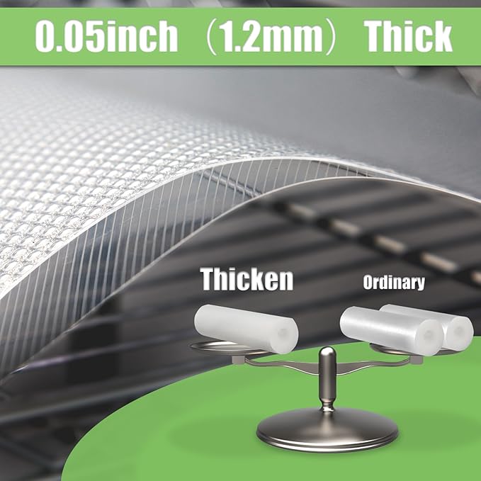 Wire Shelf Liner 14x197'' Clear Shelf Liner Kitchen,Cabinets,Drawer Liner, Cupboard, Under Sink, Pantry,Non-Adhesive Liner,Stain-Proof Shelf,1.2mm Thicken/Waterproof/Anti-Slip Liners