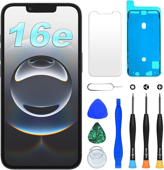 DIGI4U LCD for iPhone 16e Screen Replacement, 6.1''[3D Touch][Small Notch] Screen for iPhone 16e Display Digitizer Assembly, with Repair Tools for iPhone 16e LCD