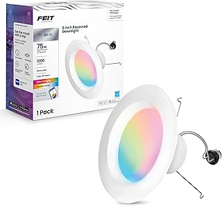 Feit Electric 5/6in Smart Recessed Downlights, 75W Eq, 1000 Lumens - Image 1