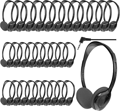 30 Pack Headphones for Kids Students School Classroom