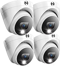 Night Owl 2K Wired Dome Security Cameras w/ 2-Way Audio (4-Pack)