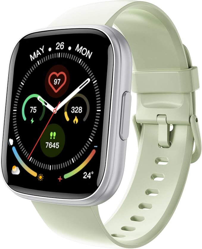 Smart Watch for Men Women, 1.95" HD Touchscreen Fitness Tracker with Bluetooth Calling, Fitness Watch with 110+ Sports Modes/Heart Rate/Sleep Monitor, IP68 Waterproof