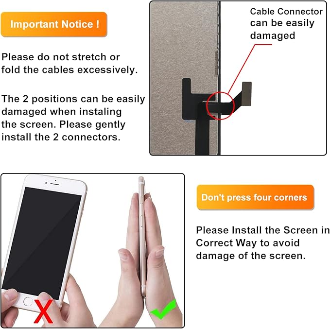 LL TRADER Screen Replacement for iPhone 16 Pro 6.3" LCD Retina FHD Display COF Touch Screen Digitizer with Repair Tool Kits, Waterproof Tape, Screen Protector