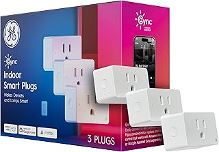 GE Cync Smart Plug, WiFi Smart Outlet, Matter, Alexa & Google, 3 Pack - Image 1