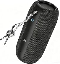 Oraolo S320 Bluetooth Speaker, Portable Bluetooth Speaker, 40W True Wireless Speaker,360° Stereo Sound Effect,IPX7 Waterproof Speaker, 32 Hour Playing Time,Suitable for Outdoor Speakers, Black