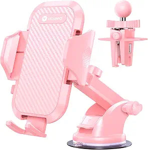VICSEED Stable Car Phone Holder [Upgraded Strongest Suction, Won't Break]
