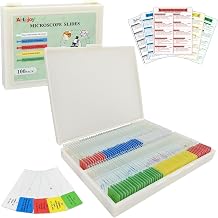 100PCS Prepared Microscope Slides 5 Themed Sets for STEM Education - Image 1