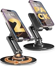 COOPER 360° Stand Rotating Cell Phone Stand for Desk, Desktop Phone Holder