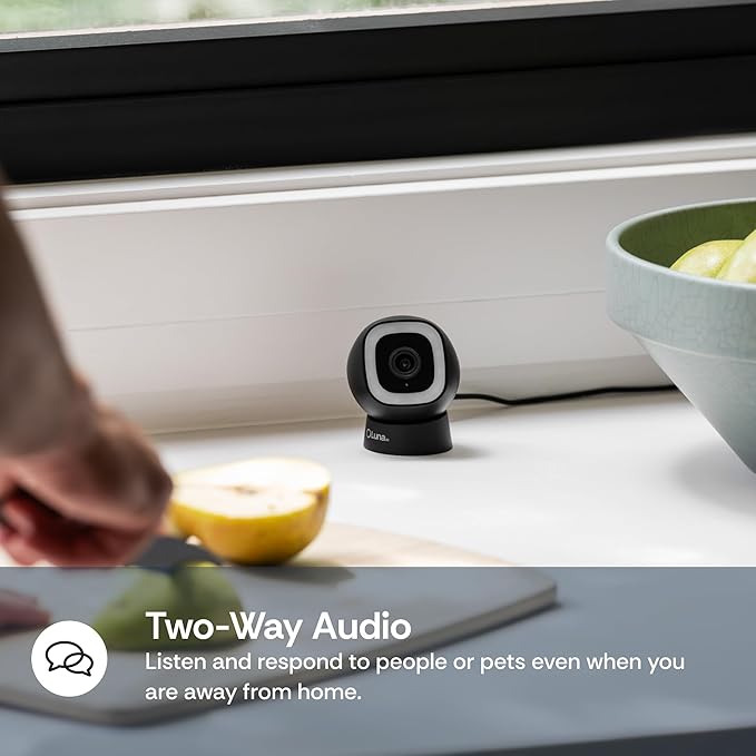 Luna 2K QHD Security Camera Indoor/Outdoor, Wired IP65 2,4GHz WiFi Camera for Home Security, Color Night Vision, Spotlight/Siren, AI Motion Detection, Smart Alerts, App Control (1,White)