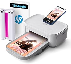 HP Sprocket Studio Plus 4x6 Wireless Instant Photo Printer, 10 Sheets + Cartridge, Wi-Fi, Premium Dye Sublimation, Compact Home Use, Prints Vibrant Color Pictures, Editing App for Creative Photos - Image 1