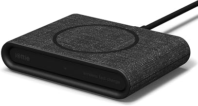 iOttie iON Wireless Mini Fast Charging Pad || Qi-Certified Charger 7.5W for iPhone XS Max R 8 Plus 10W for Samsung Galaxy S10 E S9 S8 Plus Edge, Note 9 | AC Adapter NOT Included | Charcoal - Image 1