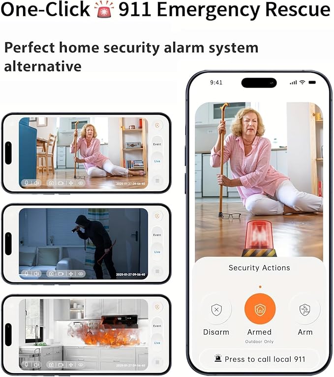 2K Indoor Security Camera (2-Pack), Dual-Band 2.4/5GHz WiFi Pet & Baby Monitor, AI Event Detection with Smart Search, Color Night Vision, 2-Way Audio, Human Detection, US App