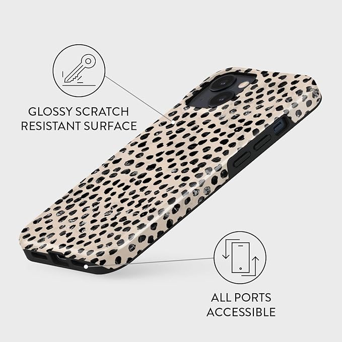 BURGA Phone Case for iPhone 15 - Cute, Trendy, Aesthetic, Pattern Phone Cover, Hard Shell Protection - fits Apple iPhone 15 Case for Women and Men