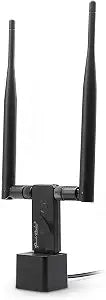 Panda Wireless PAU09 N600 Dual Band (2.4GHz and 5GHz) Wireless N USB Adapter W/Dual 5dBi Antennas - Windows 7/8/10/11, Zorin, Mint, Ubuntu, openSUSE, Fedora, Centos, Kali and Raspbian