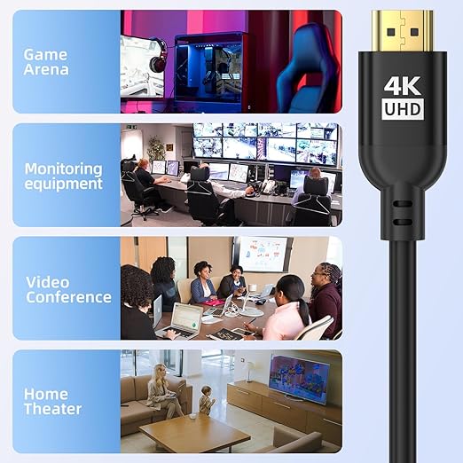 Diyanisly 4K Long Hdmi Cable 150FT Ultra, High Speed HDMI 2.0 Cable, Support 4K@60Hz, 3D ARC, Ethernet Audio Video Return HDMI Cord for Xbox PS4/PS5 Roku TV UHD TV Monitor Laptop PC etc (PVC, Black)
