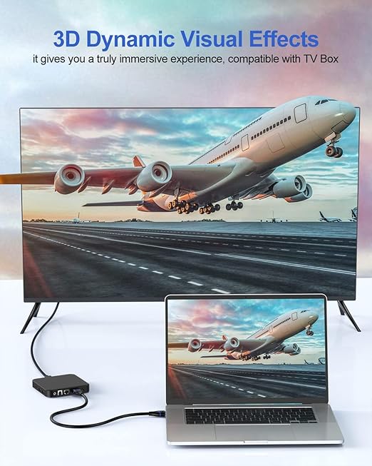 HDMI Cable 2FT 4K, Short HDMI Cable 2 Foot High Speed HDMI 2.0 Cord 4K@60Hz, 2K@144Hz, 1080P@240Hz, HDR, 3D, ARC for TV Box, Switch, Laptop, HDTV, Monitor, PS5/PS4, Xbox