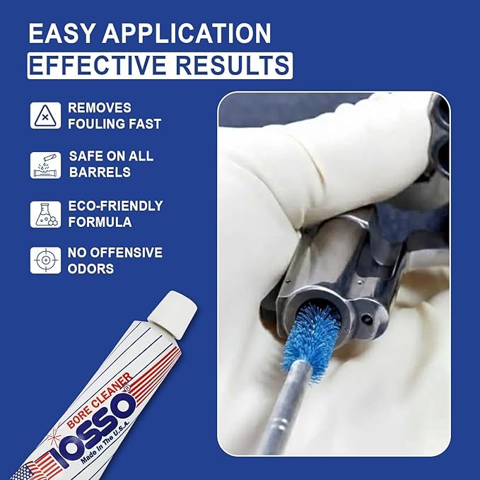 Iosso 10215 Bore Cleaner – 1.5 oz Concentrated Paste Formula – Non-Corrosive, Non-Flammable– Made in USA