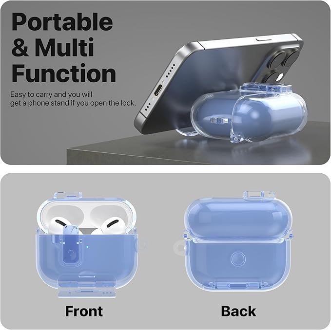 Valkit Compatible Airpods Pro 2nd Generation Case Clear, Soft TPU AirPods Pro 2 Case Transparent Protective Cover for Women Men Shockproof iPods Pro 2 Cases Skin for Airpods Pro 2 Charging Cases