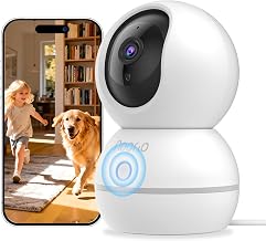 Noorio 2K Indoor Camera Wireless, Baby Monitor Pet Camera, 2-Way Audio