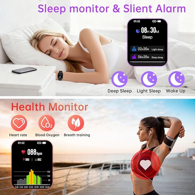 Smart Watch for Men Women Fitness: Running Make Answer Call Digital Mens Watches Waterproof Smartwatch for Android Phone iPhone Samsung Compatible Pedometer Step Tracker Sleep SpO2 Heart Rate Monitor