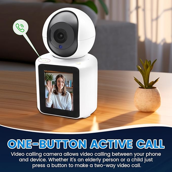 Security Camera, 2K/3MP Outdoor Camera 2.4G Hz E27 Camera for Home Security, 24/7 Recording, Motion Detection and Alarm (C)