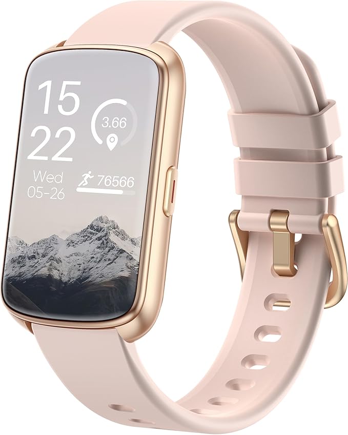 RLQA Fitness Tracker, Smart Watch for Women Men with 24/7 Heart Rate/Blood Pressure/Blood Oxygen Monitor,Sleep Tracker,Step & Calorie Counter, IP68 Waterproof Fitness Watches for Android&iPhone