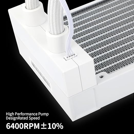 Thermalright FW 360 White ARGB CPU Water Cooler with 3 PWM Fans, 2000RPM, IPS LCD Screen, 320 * 240 Resolution, AIO Cooler for AMD: AM4/AM5, Intel LGA1700