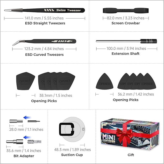 Small Electric Screwdriver Set, JAKEMY Smart 3 Torque Cordless Screwdriver Kit, Compact Power Screwdrivers with 160 Precision Bits for Computer, Laptop, iPhone, PS5, Xbox, Watch, Jewelry, Eyeglasses