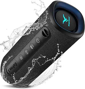 StageSound Portable Bluetooth Speaker, IP67 Waterproof, Dustproof, Black