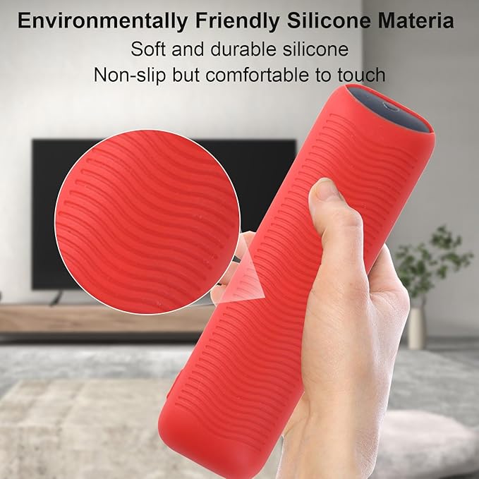 Remote Cover Compatible with 2025 Onn Google TV Box 4K pro Remote, Shockproof Case for Onn Google TV Remote Controller, Lightweight Anti-Slip Skin-Friendly Silicone Skin Sleeve